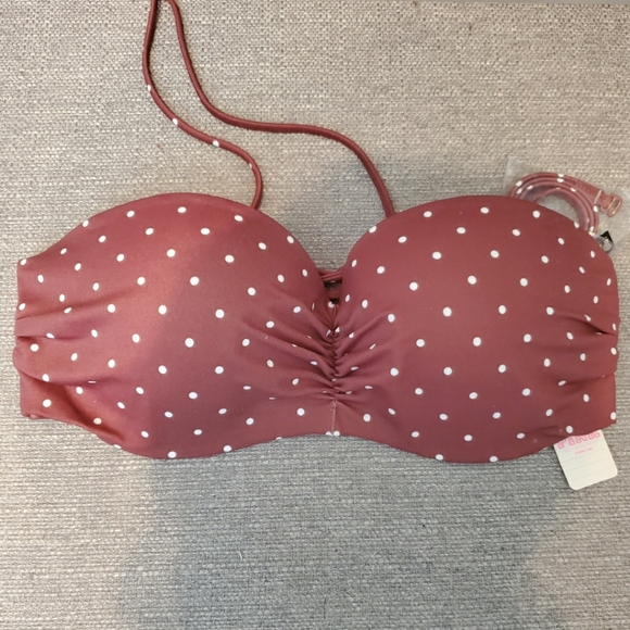 VS PINK Polka Dot Bikini top NWT - Picture 4 of 6